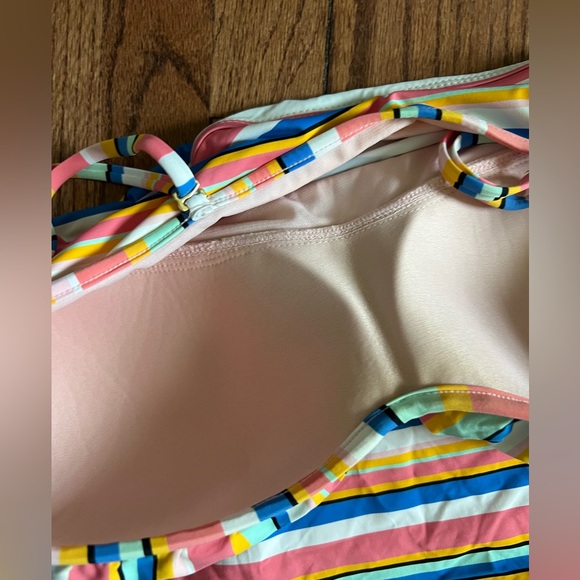 Striped multi colored tankini top - Picture 2 of 4